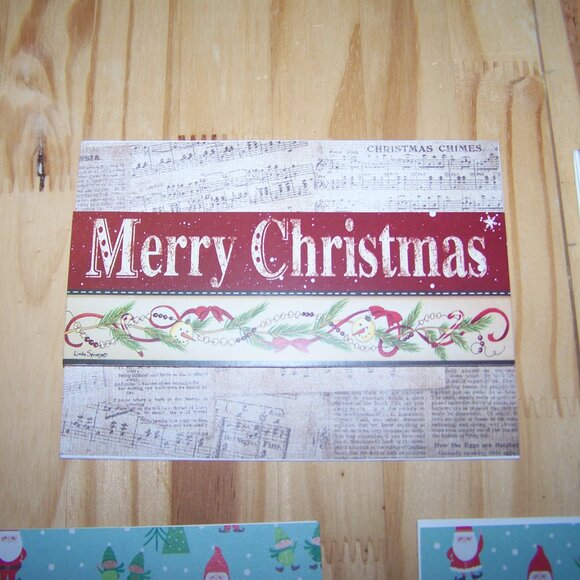 Handmade Set of 12 Vtg Transport Christmas Cards - Picture 6 of 13